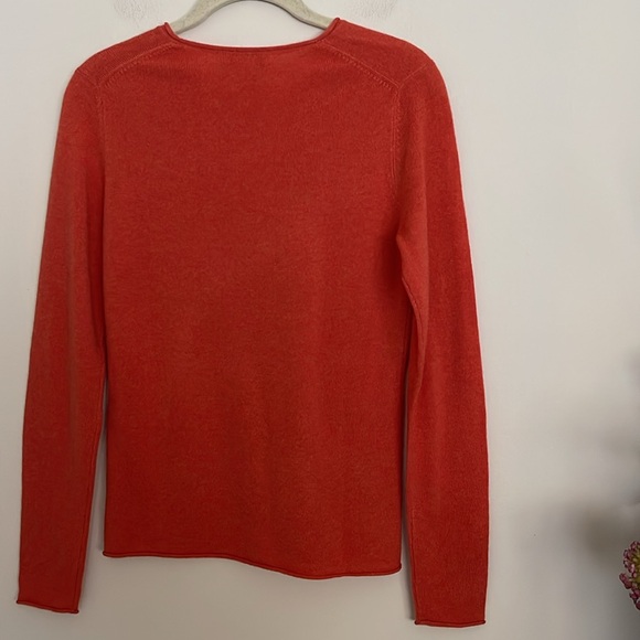 NWOT Tweeds Orange cashmere sweater - Picture 4 of 11